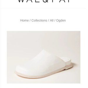 ISO Wal & Pai Ogden Clogs in White, Size 38